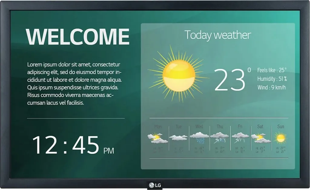 Monitor LG 22SM3G-B, 21.5", Full HD, IPS, i zi - 1