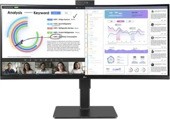 Monitor LG UltraWide 34BQ77QC-B, 34'', 3440 x 1440 (UWQHD), 60Hz, IPS, i zi