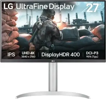 Monitor LG 27UL550P-W, 27", 4K UHD, i bardhë/ argjendtë