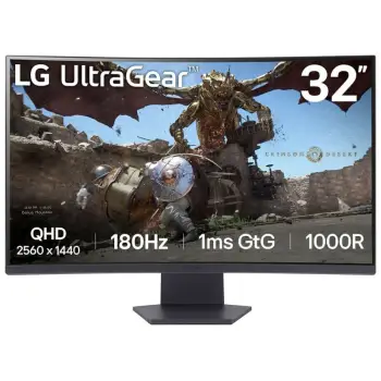 Monitor LG 32GS60QX-B, 31.5", 2560 x 1440 Quad HD, i zi