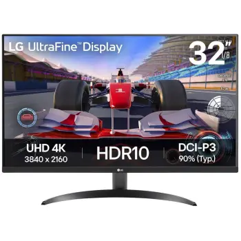 Monitor për punë LG 32UR500K-B / 31.5″ / 4K Ultra HD VA LCD / 60 Hz / 4 ms / HDMI + DisplayPort / Zezë