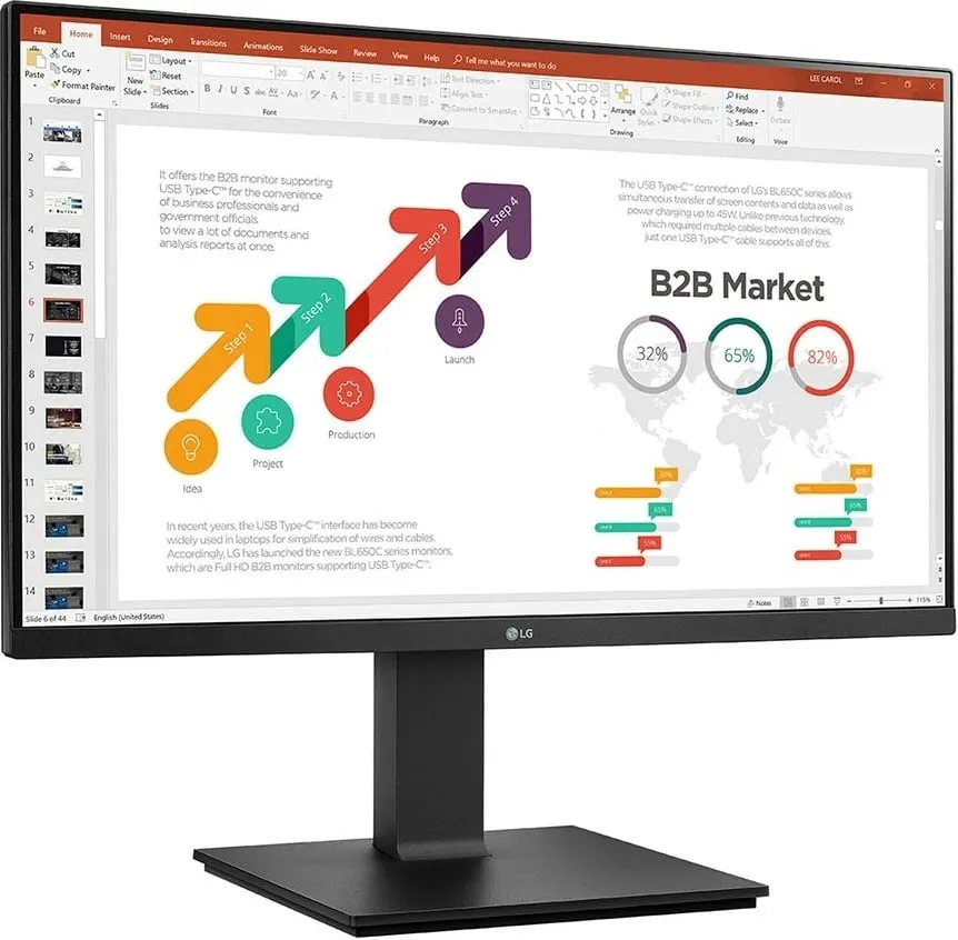 Monitor LG 24BP45SP-B, 23.8 inç, Full HD, LED, 5 ms, i zi - 3