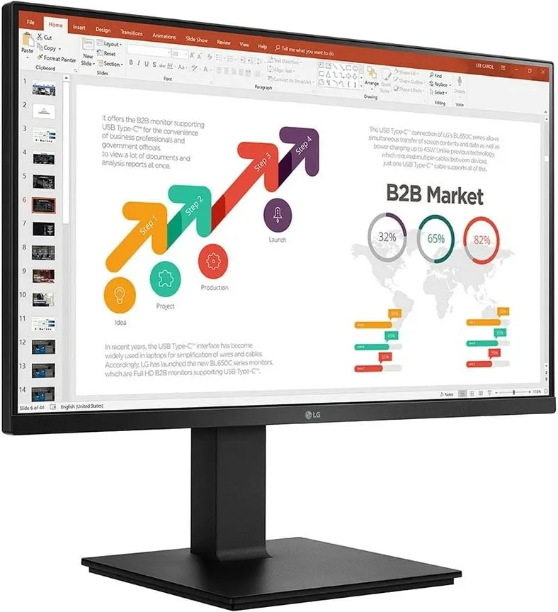 Monitor LG 24BP45SP-B, 23.8 inç, Full HD, LED, 5 ms, i zi - 4