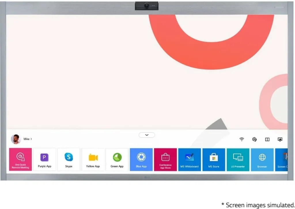 Ekran interaktiv LG One:Quick Works 55CT5WJ-B, 55 inç, 4K, Touchscreen, Silver - 2