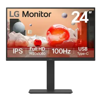 Monitor LG 24BA650, 23.8", Full HD, IPS, 100Hz, i zi