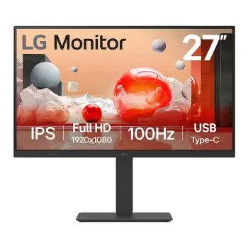 Monitor, LG, 27BA750-B.AEU, 27" Full HD 100Hz IPS, USB Type-C, e zezë