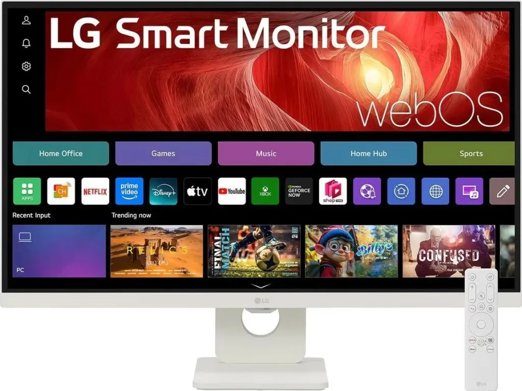 Monitor i mençur LG U730SA 37", 4K, IPS, WebOS, bardhë - 1
