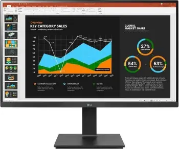 Monitor LG 27BQ75QB-B, 27", QHD, e zezë