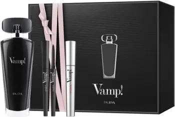 Pupa Kit Eau De Parfum Black + Vamp! Mascara + Vamp! Eye Pencil