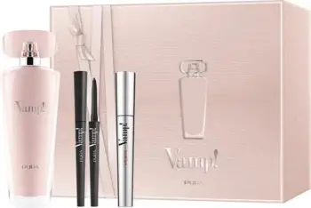 Pupa Kit Eau De Parfum Pink + Vamp! Mascara + Vamp! Eye Pencil