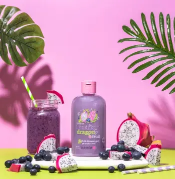 Bubble T Blueberry &amp; Dragon Fruit Bath &amp; Shower gel 500ml
