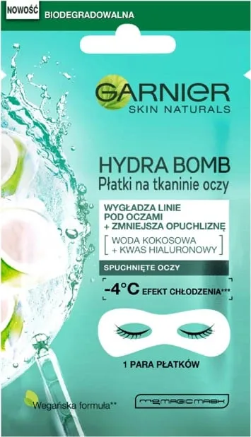 Garnier Moisture + Smoothness Smoothing Textile Eye Mask - 1