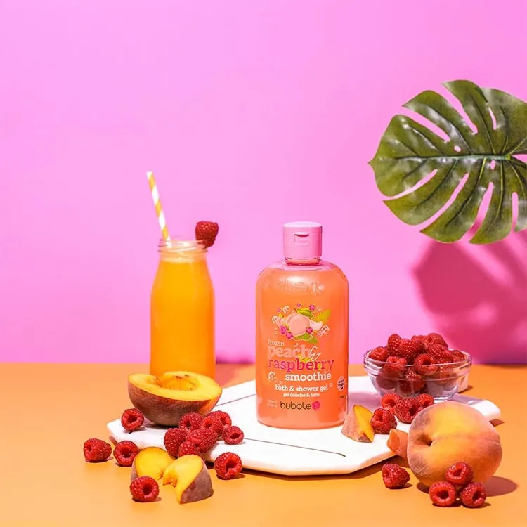 Bubble T Peach & Raspberry Bath & Shower Gel 500ml - 1