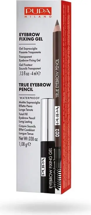 Pupa Kit True Eyebrow+Eyebrow Fix Gel 002