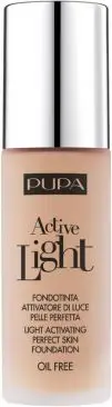 Fondatinë Pupa Active Light, 30ml, mbulim i lehtë mesatar, 030 Natural Beige