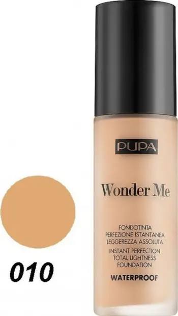 Fondatinë Pupa Wonder Me, 30ml, mbulim natyral, nuanca 010