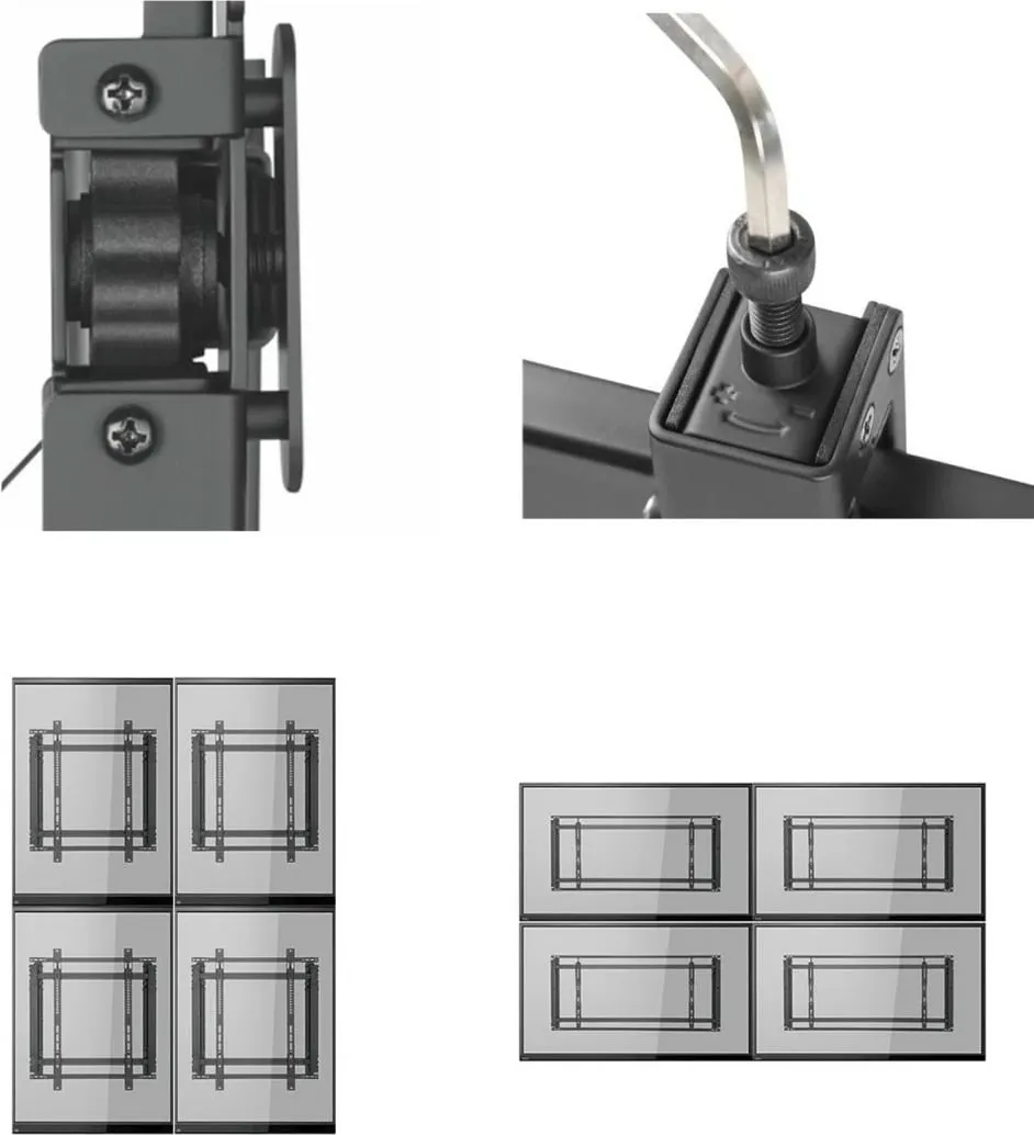 Mbajtëse muri për TV Maclean MC-845, 46"-52", VESA 600x400, e zezë - 8