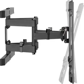 Mbajtëse muri për TV Maclean MC-881, 37-80", VESA 600x400, 60kg, e zezë