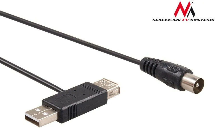 Lidhës USB Maclean MCTV-697, i zi - 1