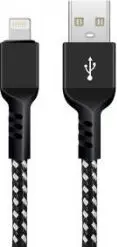 Kabllo Maclean USB A - Lightning MCE472, 1m, e zezë