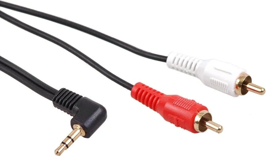 Kabllo Maclean Jack 3.5mm - RCA (Cinch), 3m, e zezë - 1