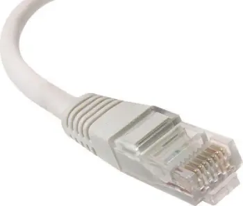 Kabllo rrjeti Maclean UTP 5e, 0.5m plug-plug, e bardhë