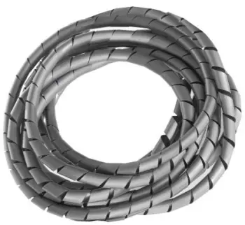 Menaxhues për kabllo Maclean Spiral, 3m, i argjendtë