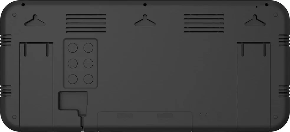 Orë murale GreenBlue GB214, ekran LCD, alarm, e zezë - 6