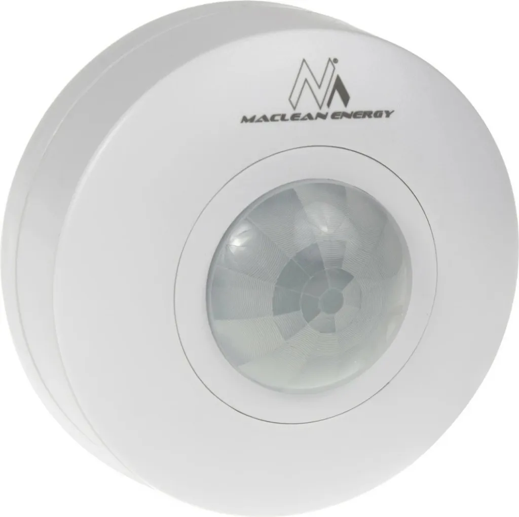 Sensor tavani Maclean MCE314W, detektor lëvizjeje PIR, për drita dhe pajisje elektrike, i bardhë - 1