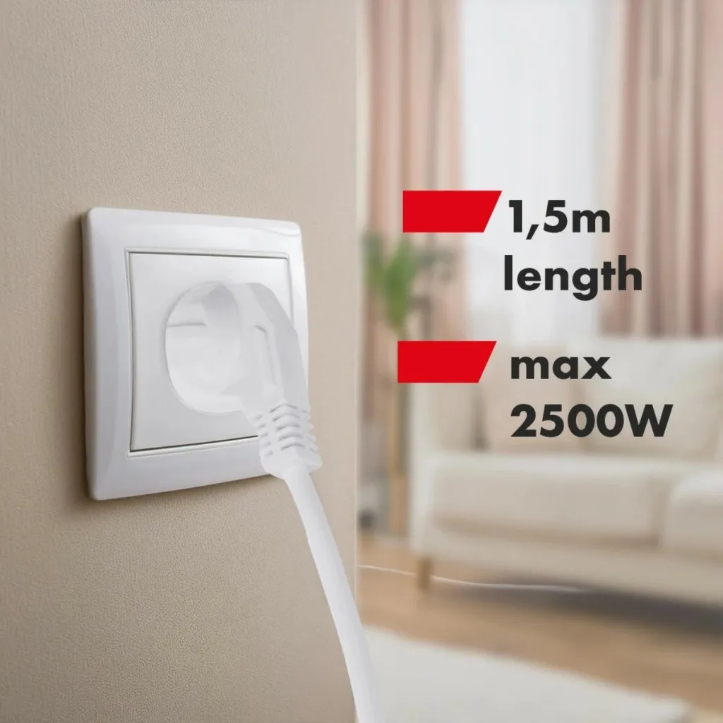 Parazgjedhës Maclean MCE509, 6 presa, 1.5m, 2500W, i bardhë - 4