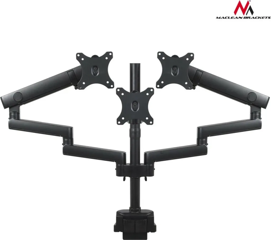 Mbajtës për tre monitorë MACLEAN MC-811, 17-27", VESA 100x100, i zi - 5