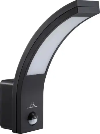 Llambë muri Maclean MCE244, 750 lm, 10 W, IP 54, e zezë
