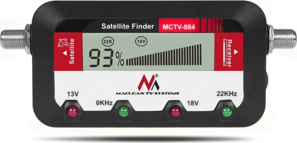 Matës satelitor Maclean MCTV-884, digjital, i zi - 1