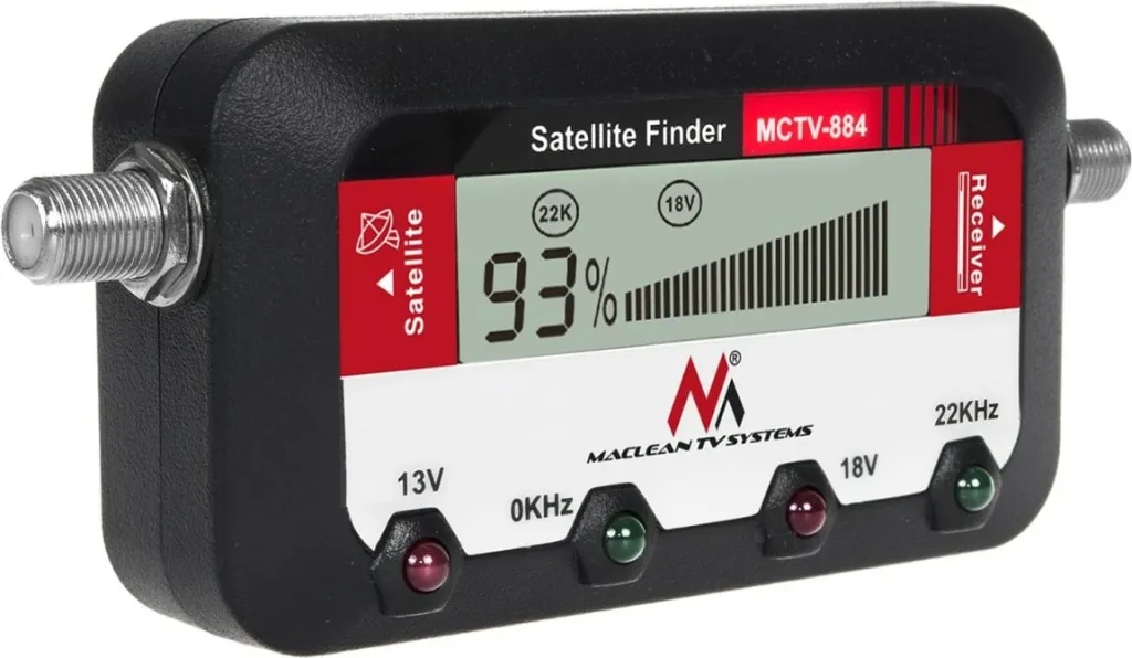 Matës satelitor Maclean MCTV-884, digjital, i zi - 3