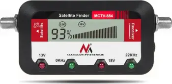 Matës satelitor Maclean MCTV-884, digjital, i zi