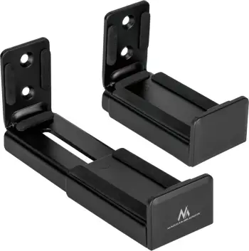 Mbajtëse murale për soundbar Maclean MC-932, e rregullueshme, kapacitet 15 kg, e zezë