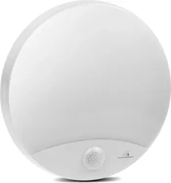 Lampë LED Maclean MCE357, sensor lëvizjeje me infra të kuqe, IP44, e bardhë