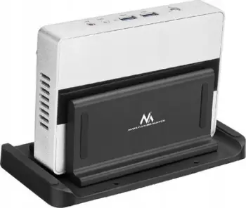 Mbajtëse Maclean MC-454 për mini PC, VESA 75 100 mm, e rregullueshme, e zezë
