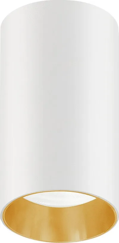 Llambë tavanore Maclean MCE458, GU10, 55x100mm, e bardhë me ar - 1