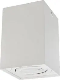 Llambadar Maclean Spot surface-mounted halogen GU10 MCE426 W, 80x80x115mm, e bardhë