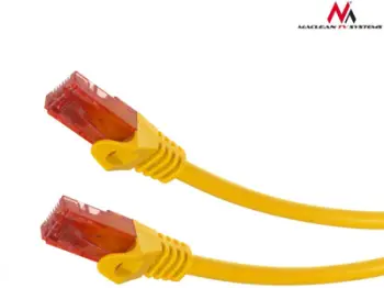 Kabllo Maclean Patchcord, Cat6, 0.5m, e verdhë