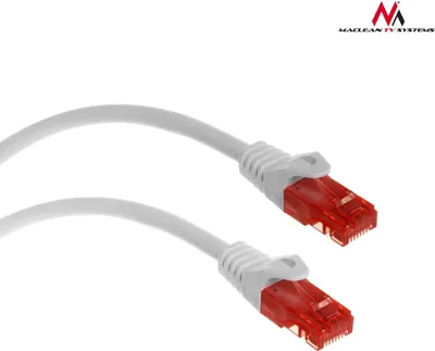 Kabllo rrjeti Maclean, Cat6, 1m, e bardhë - 1