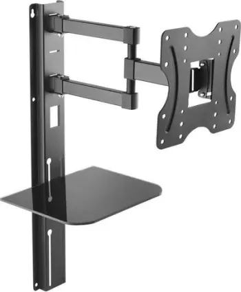 Mbajtëse për TV Maclean MC-771 me raft DVD, 23-42", 30kg, e zezë