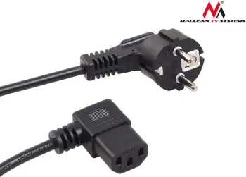 Kabllo energjie Maclean MCTV-802, 1.5m, e zezë