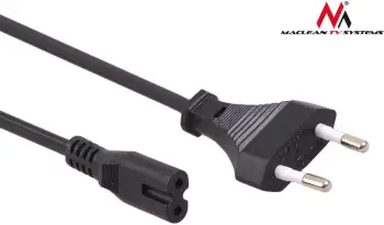 Kabllo e rrymës Maclean MCTV-809, 1.5m, e zezë