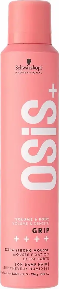 Shkumë flokësh Schwarzkopf Osis Grip, mbajtje e fortë, 200ml