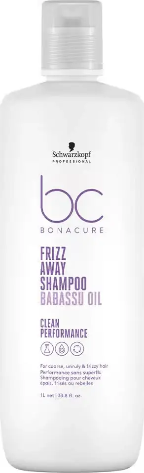 Shampo flokësh Schwarzkopf BC Bonacure Frizz Away, për flokë të padisiplinuar, kundër elektrizimit, transparente