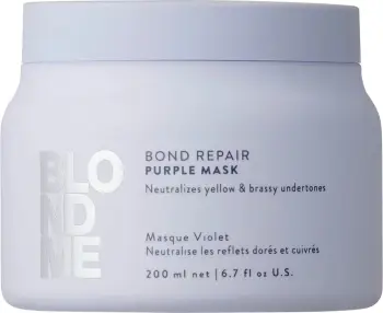 Maskë për flokë për femra Schwarzkopf Professional BlondMe Bond Repair Purple Mask, 200ml, Purple