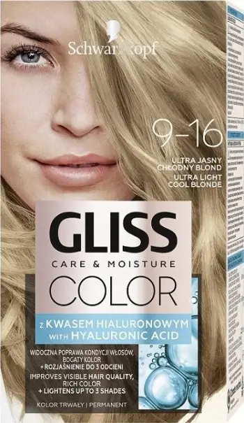 Ngjyrë për flokë Schwarzkopf Gliss Color 9-16, Cool Blonde