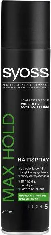 Llak flokësh Schwarzkopf Syoss Max Hold, 300 ml - 1